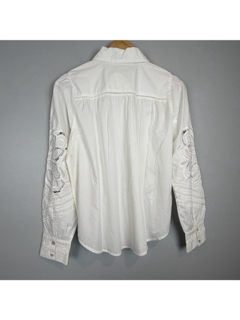 Sundance Monterey White Button Down Blouse Womens Size Small NWT - Picture 8 of 12